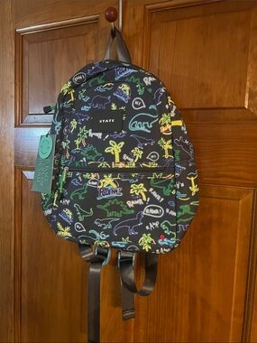 New State Kane Backpack Mini Neon Dino NWT
